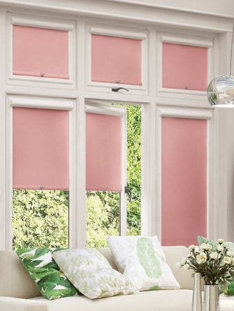 Blackout Dusky Pink Perfect Fit® Roller Blind Blackout Dusky Pink Perfect Fit® Roller Blind