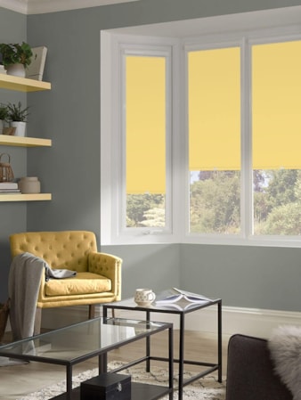 Blackout Spring Yellow Perfect Fit® Roller Blind Blackout Spring Yellow Perfect Fit® Roller Blind