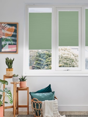 Cottage Green Blackout Perfect Fit Cellular Thermal Blind Cottage Green Perfect Fit Thermal Blind