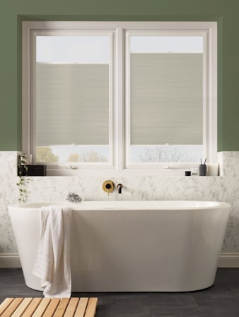 Putty Grey Blackout Perfect Fit® Cellular Thermal Blind Putty Grey Perfect Fit Thermal Blind