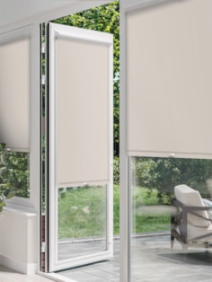 Blackout Cobblestone Perfect Fit Roller Blind for Doors