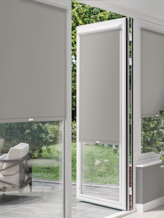 Gravel Perfect Fit® Roller Blind Blackout Gravel Perfect Fit Roller Blind for Doors