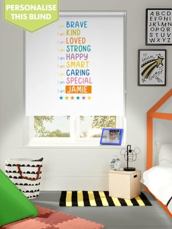 Bright Stars Personalised Children's Name Roller Blind Bright Stars Personalised Children's Name Roller Blind