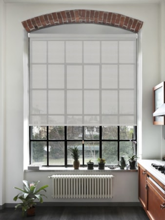Pewter 5% Sunscreen Cordless Spring Loaded Roller Blind Pewter 5% Sunscreen Cordless Spring Loaded Roller Blind