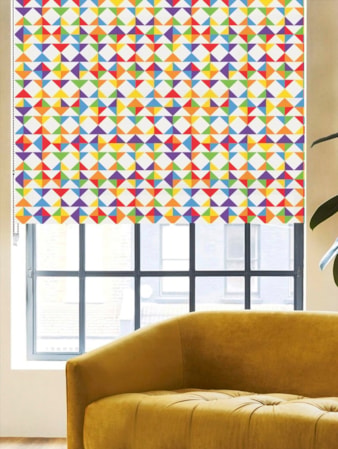 Rainbow Blocks Geometric Roller Blind Rainbow Blocks Geometric Roller Blind