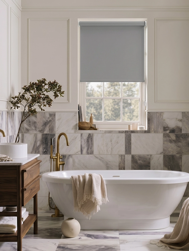 Alpine Grey Blackout Roller Blind