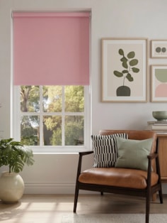 Coquette Pink Blackout Roller Blind
