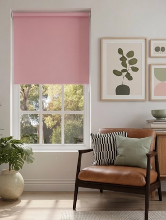 Coquette Pink Blackout Roller Blind