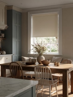Domino Ivory Blackout Roller Blind