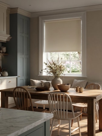 Domino Ivory Blackout Roller Blind