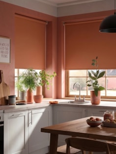 Grilled Peach Blackout Roller Blind