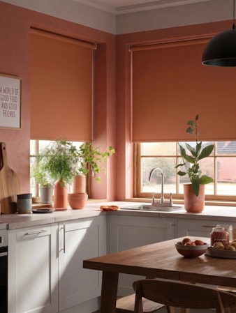 Grilled Peach Blackout Roller Blind