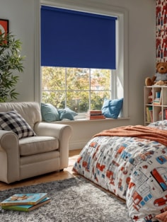 Lake Blue Blackout Roller Blind