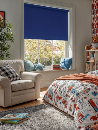 Lake Blue Blackout Roller Blind