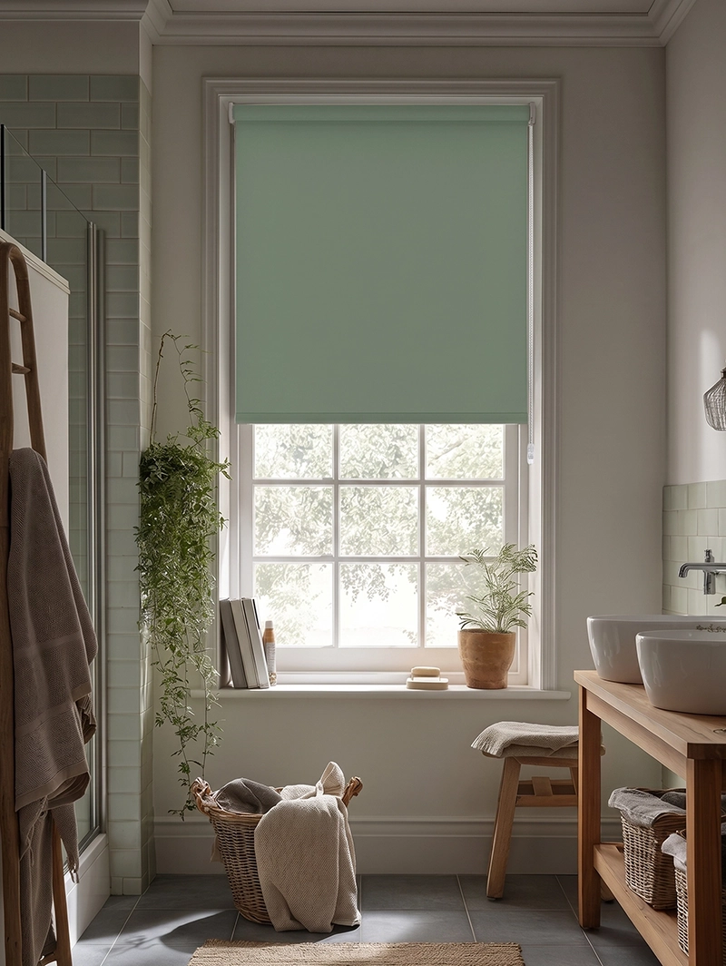 Mineral Green Blackout Roller Blind