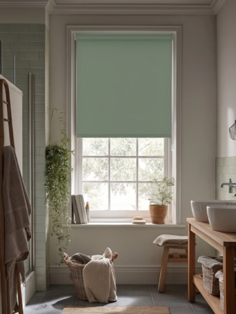 Mineral Green Blackout Roller Blind