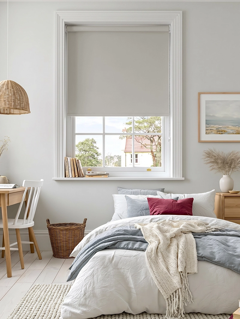 Odeon Grey Blackout Roller Blind
