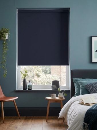 Royal Navy Blue Blackout Roller Blind