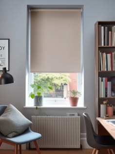 Satin Pink Blackout Roller Blind