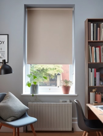 Satin Pink Blackout Roller Blind