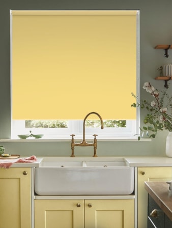 Spring Yellow Blackout Thermal Roller Blind Spring Yellow Blackout Thermal Roller Blind