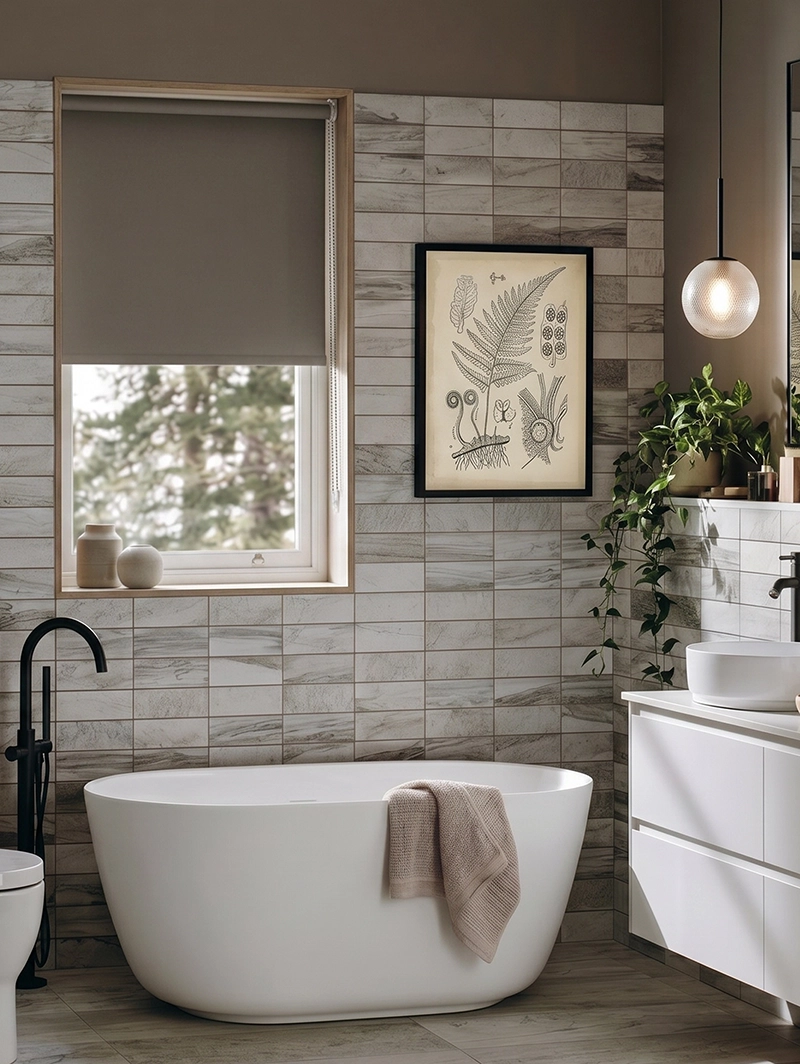 Wet Cement Blackout Roller Blind