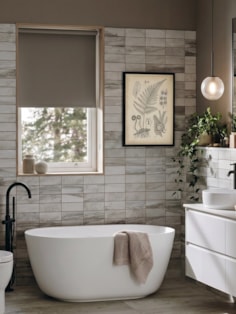 Wet Cement Blackout Roller Blind