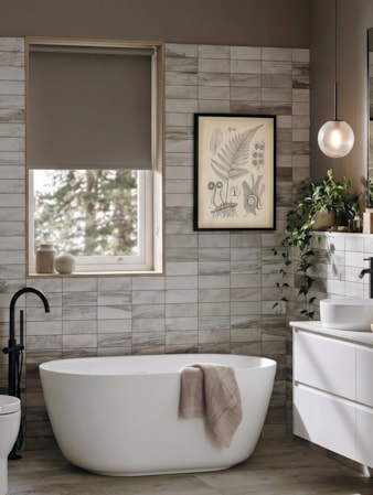 Wet Cement Blackout Roller Blind
