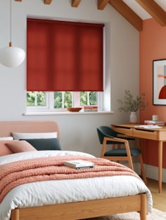 Cardinal Red Daylight Roller Blind