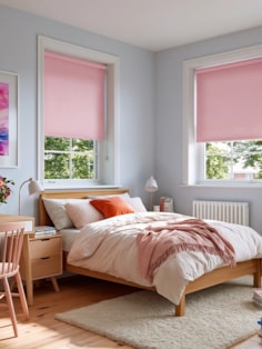 Coquette Pink Daylight Roller Blind