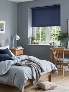 Royal Navy Blue Daylight Roller Blind