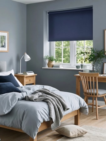 Royal Navy Blue Daylight Roller Blind