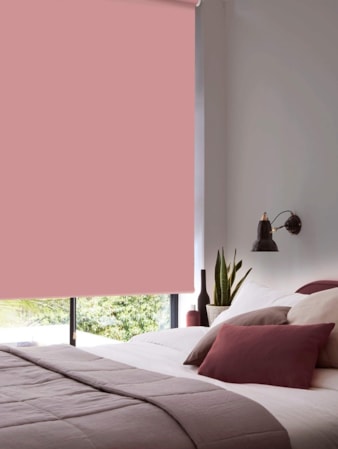Dusky Pink Blackout Cordless Spring Loaded Roller Blind Dusky Pink Blackout Cordless Spring Loaded Roller Blind
