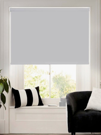 Magnetic Grey Blackout Cordless Spring Loaded Roller Blind Magnetic Grey Blackout Cordless Spring Loaded Roller Blind