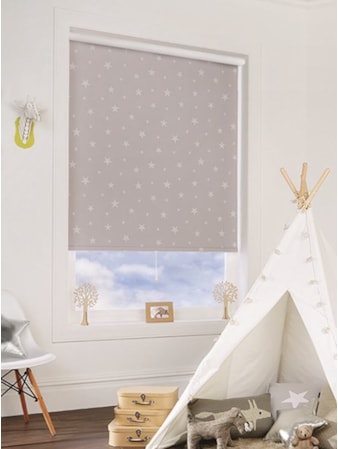 Glow In The Dark Stars Blackout Cordless Spring Loaded Roller Blind Glow In The Dark Stars Blackout Cordless Spring Loaded Roller Blind