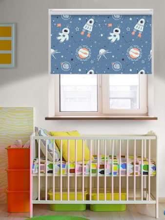 One Small Step Blackout Cordless Spring Loaded Roller Blind One Small Step Blackout Cordless Spring Loaded Roller Blind