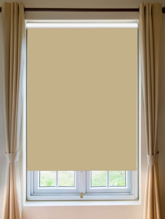 Hemp Seed Blackout Cordless Spring Loaded Roller Blind Hemp Seed Blackout Cordless Spring Loaded Roller Blind