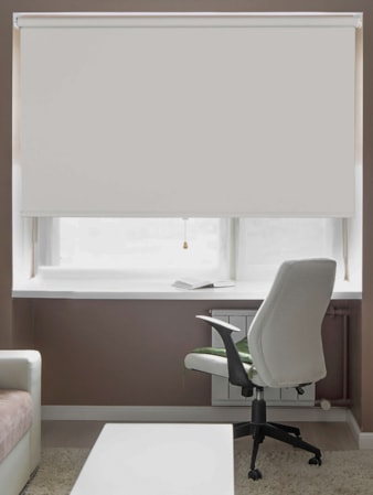 Light Grey Blackout Cordless Spring Loaded Roller Blind Light Grey Blackout Cordless Spring Loaded Roller Blind