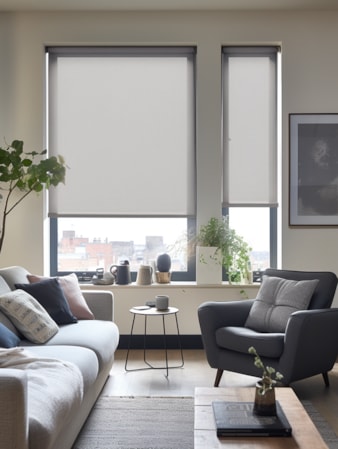 Pewter 5% Openness Sunscreen Roller Blind Pewter 5% Openness Sunscreen Roller Blind