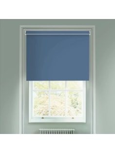 Santorini Blue Blackout Electric Roller Blind