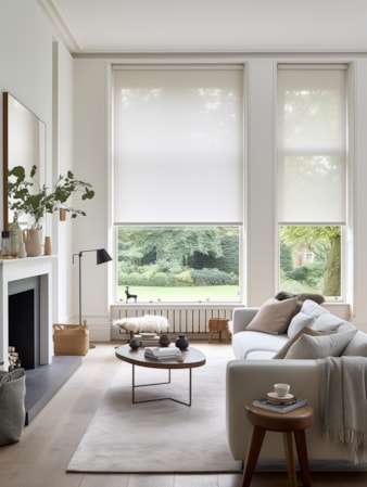 Ice White 5% Openness Sunscreen Roller Blind Ice White 5% Openness Sunscreen Roller Blind