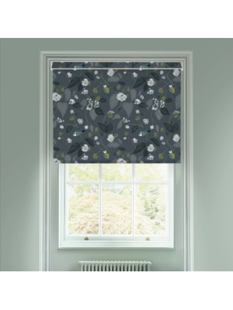 Spring Ivy Slate Electric Roller Blind by Lorna Syson