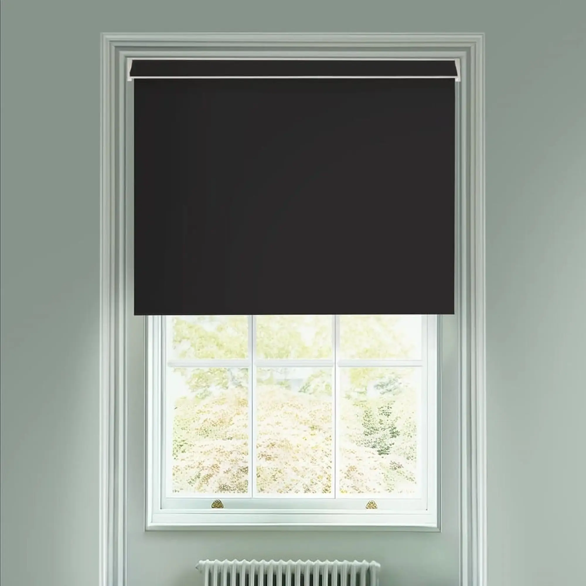 Thunder Black Blackout Electric Roller Blind