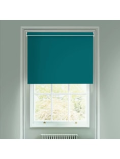 Tiki Teal Blackout Electric Roller Blind