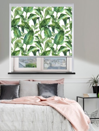 Jungle Leaves Day Total Blackout Roller Blind Jungle Leaves Day Total Blackout Roller Blind