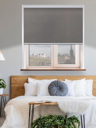 Thermal Plus Windsor Dark Grey Total Blackout Roller Blind Thermal Plus Windsor Dark Grey Total Blackout Roller Blind