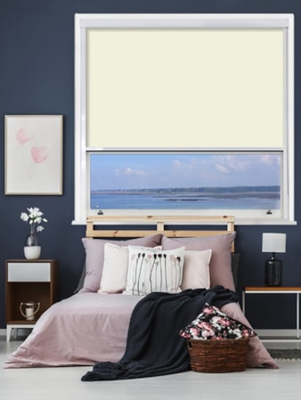 Lambskin Chain Operated Total Blackout Roller Blind | For Extra Large Windows Lambskin Chain Operated Total Blackout Roller Blind | For Extra Large Windows