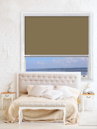 Toffee Crunch Chain Operated Total Blackout Roller Blind | For Extra Large Windows Toffee Crunch Chain Operated Total Blackout Roller Blind | For Extra Large Windows