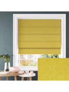 Tribeca Chartreuse Blackout Electric Roman Blind
