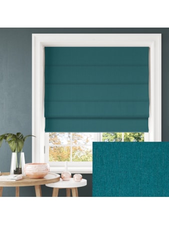Tribeca Kingfisher Blackout Electric Roman Blind Tribeca Kingfisher Blackout Electric Roman Blind